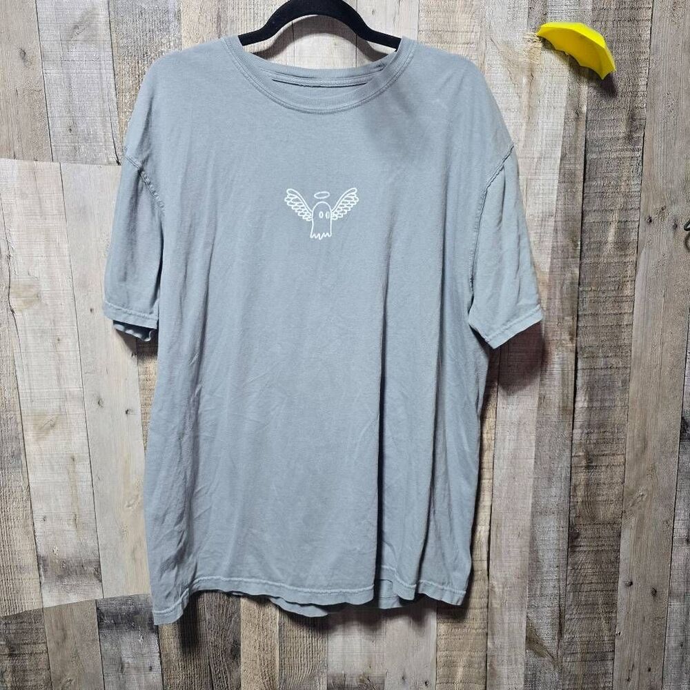 Lonely Ghost Grey Girl Gang Graphic Tee XL Oversized Casual Streetwear Trendy